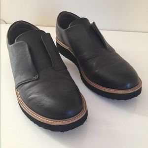 Black Leather Shoes Loafers